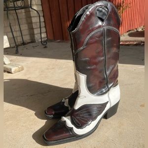 Ganni leather western boots size 38